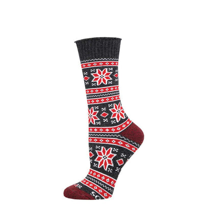 Winter Fairisle | Outlands Collection, Recycled Cotton Crew - Socksmith - The Sock Monster