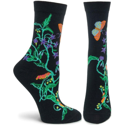 Witches Garden Woody Nightshade Sock - Ozone Design Inc - The Sock Monster