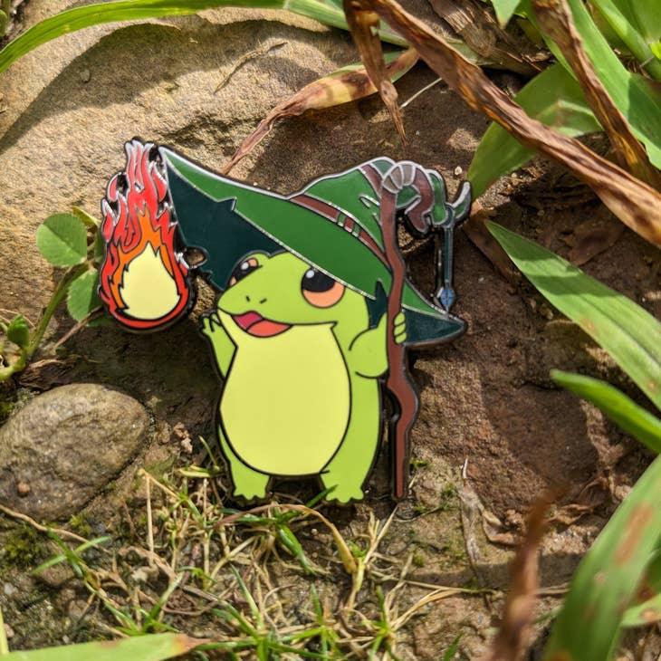 Wizard Class Frog | Enamel Pin - Mimic Gaming Co - The Sock Monster