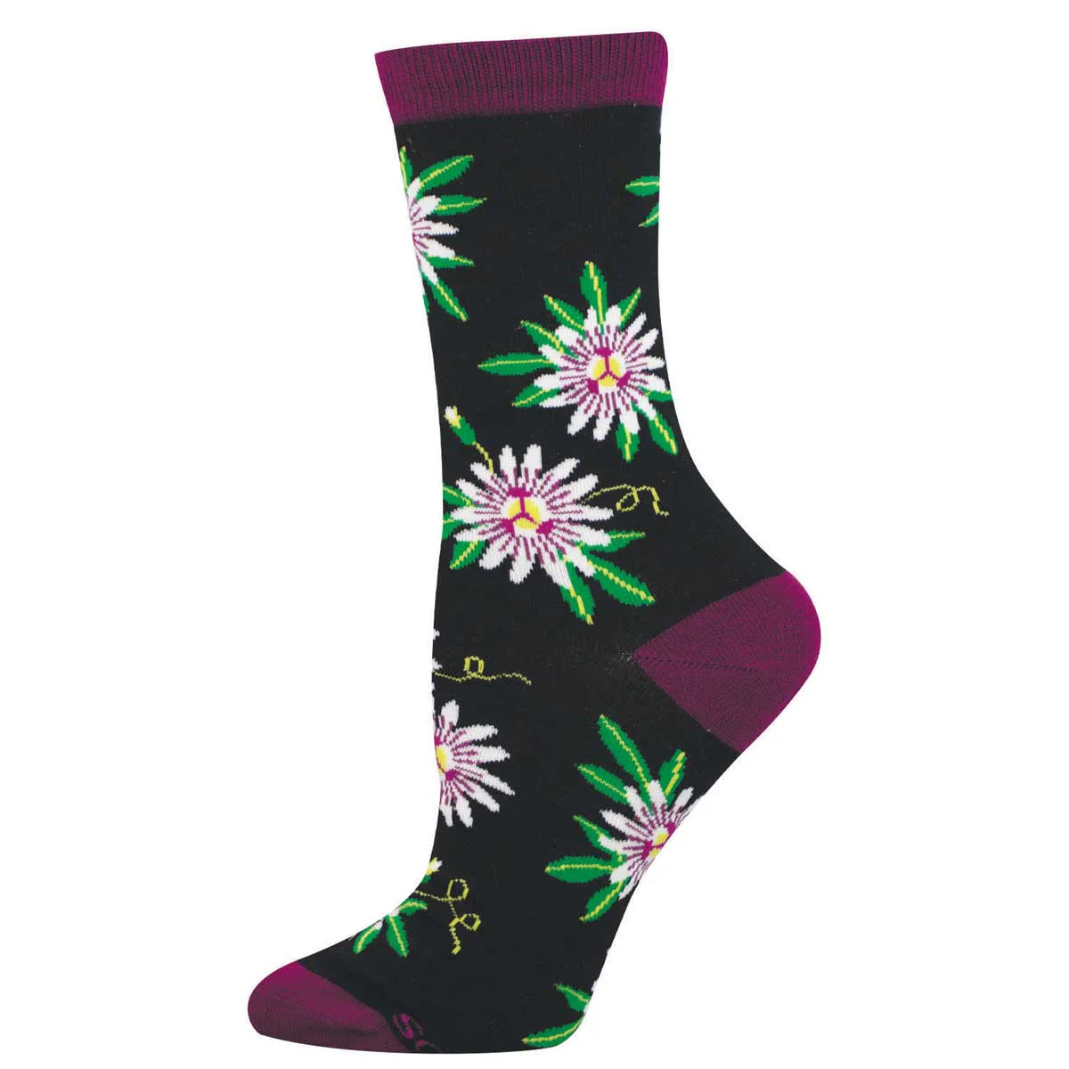 Passionfruit Flower | Women's Bamboo Crew