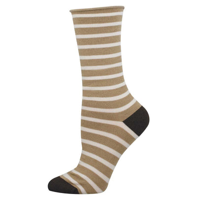 Sailor Stripe | Roll Top | Women's Bamboo Crew