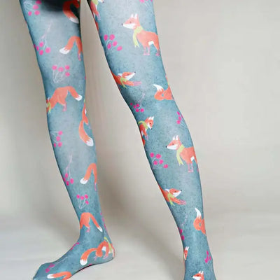 Woodland Red Fox | Printed Tights