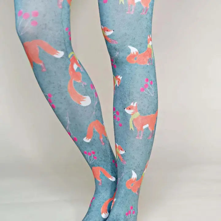 Woodland Red Fox | Printed Tights