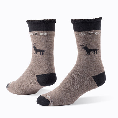 Lone Deer | Organic Wool Snuggle Sock