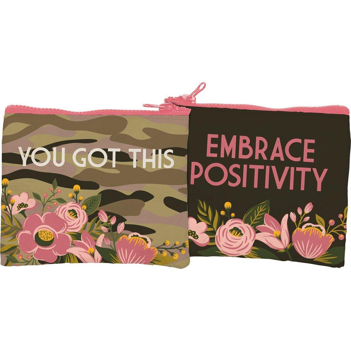 You Got This, Zipper Wallet - Primitives By Kathy - The Sock Monster