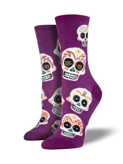 Big Muertos Skull, Women's Crew - Socksmith - The Sock Monster