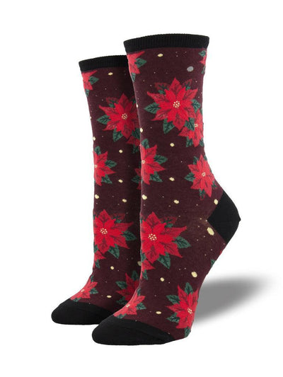 POINSETTIA, Women's Crew - Socksmith - The Sock Monster