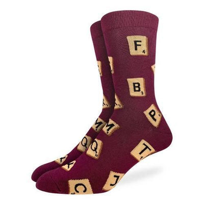 Word Game, Large (7-12 Men's) Crew - Good Luck Sock - The Sock Monster