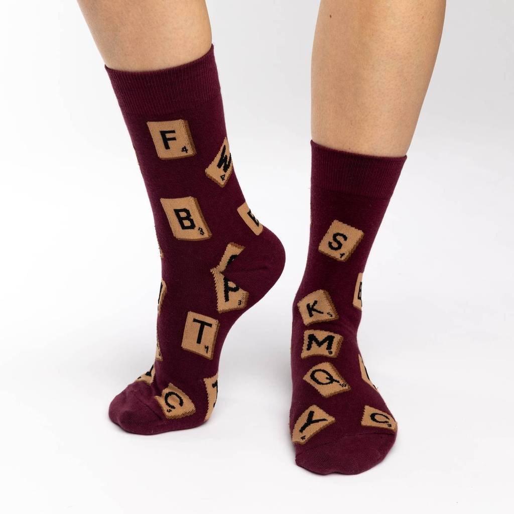 Word Game, Large (7-12 Men's) Crew - Good Luck Sock - The Sock Monster